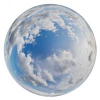 12K clouded skydome HDRi panorama